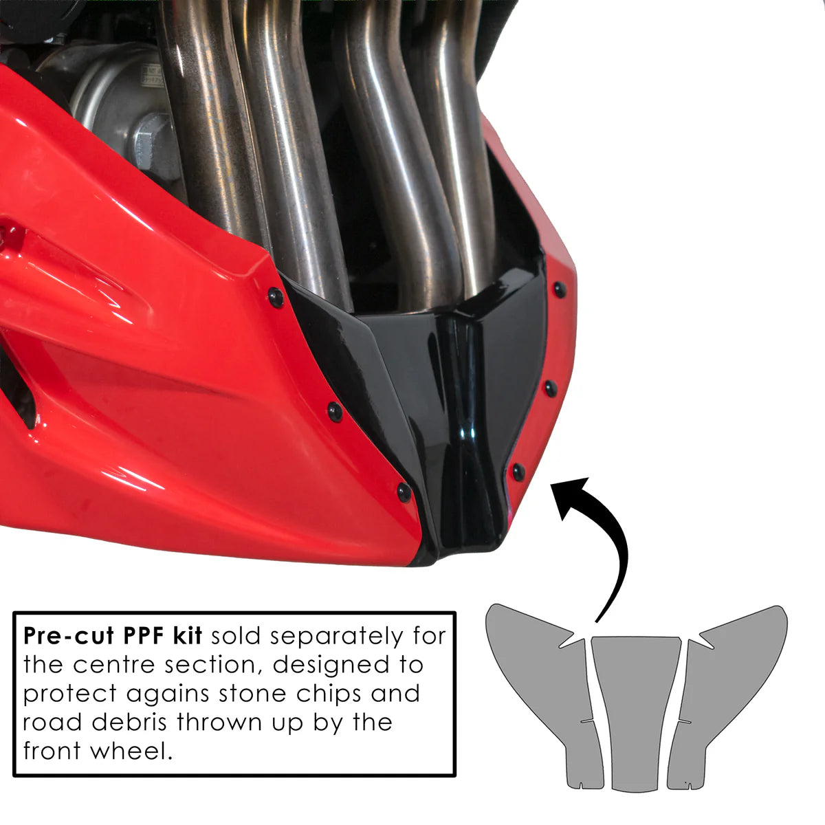Honda CB1000 Hornet & SP (2025 - On) Pyramid Belly Pan Matte Ballistic Black Metallic (SP)