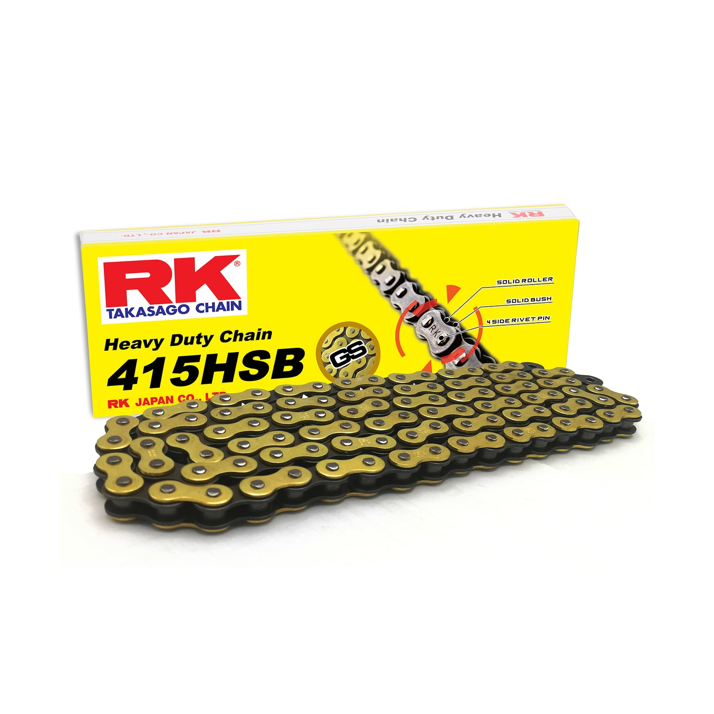 RK GS415HSB-126 Gold Heavy Duty Chain