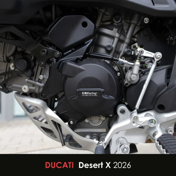 Ducati DesertX V2 GB Racing Secondary Engine Cover Guard Set. 2026 Onwards