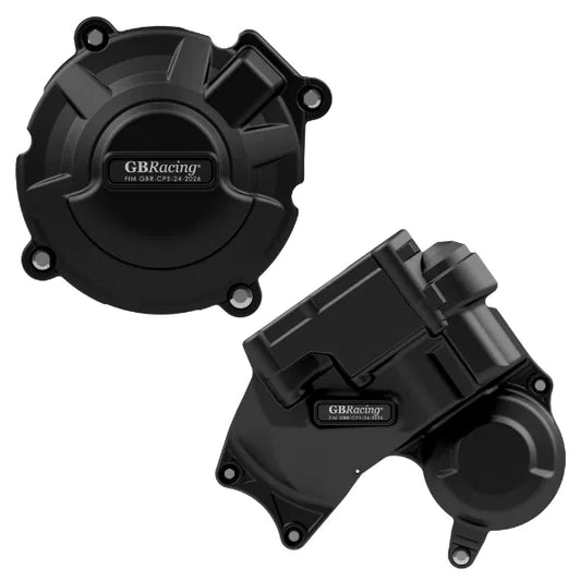 Honda CB650R E-Clutch (2024 - On) Secondary Engine Cover Set. GB Racing