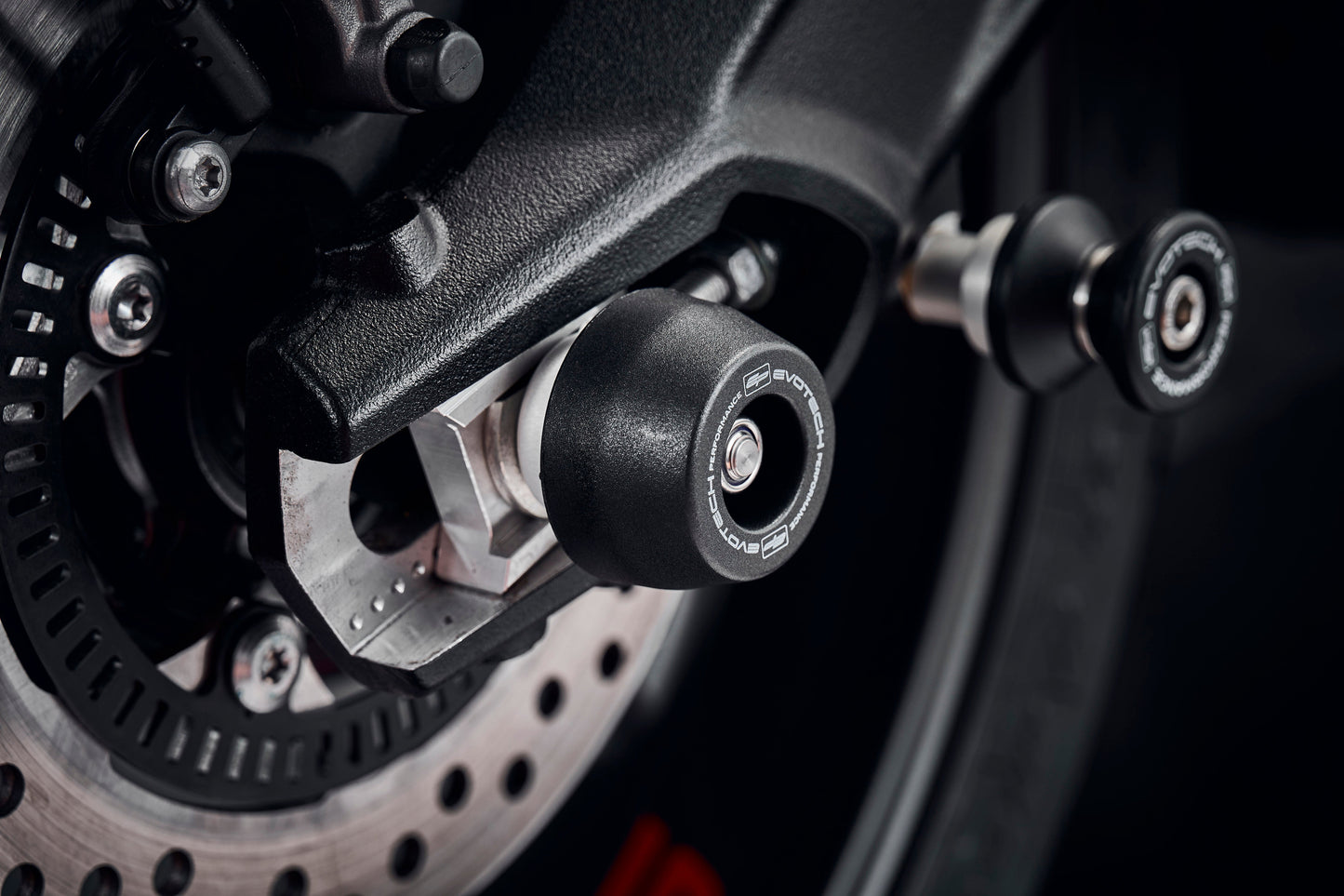 Evotech Rear Spindle Bobbins - Triumph Street Triple 765 RX (2026)