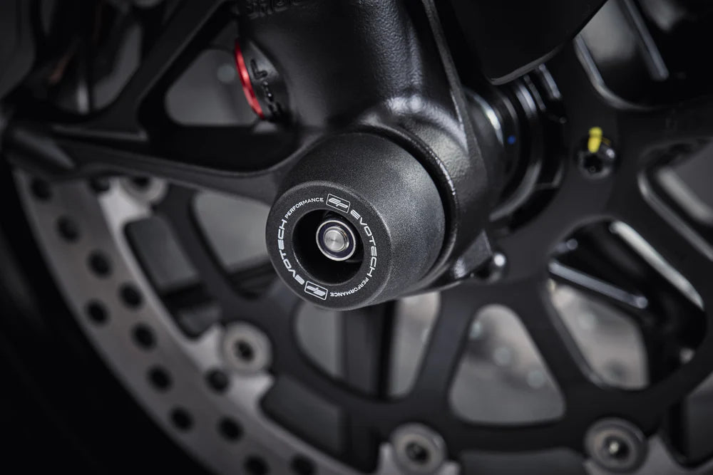 Ducati Streetfighter V4 S (2025 - On). Front Spindle Bobbins- Evotech Performance