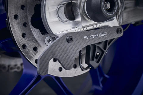 Yamaha YZF-R7 (2022+) Carbon Fibre GP Style Paddock Stand Plates Evotech Performance
