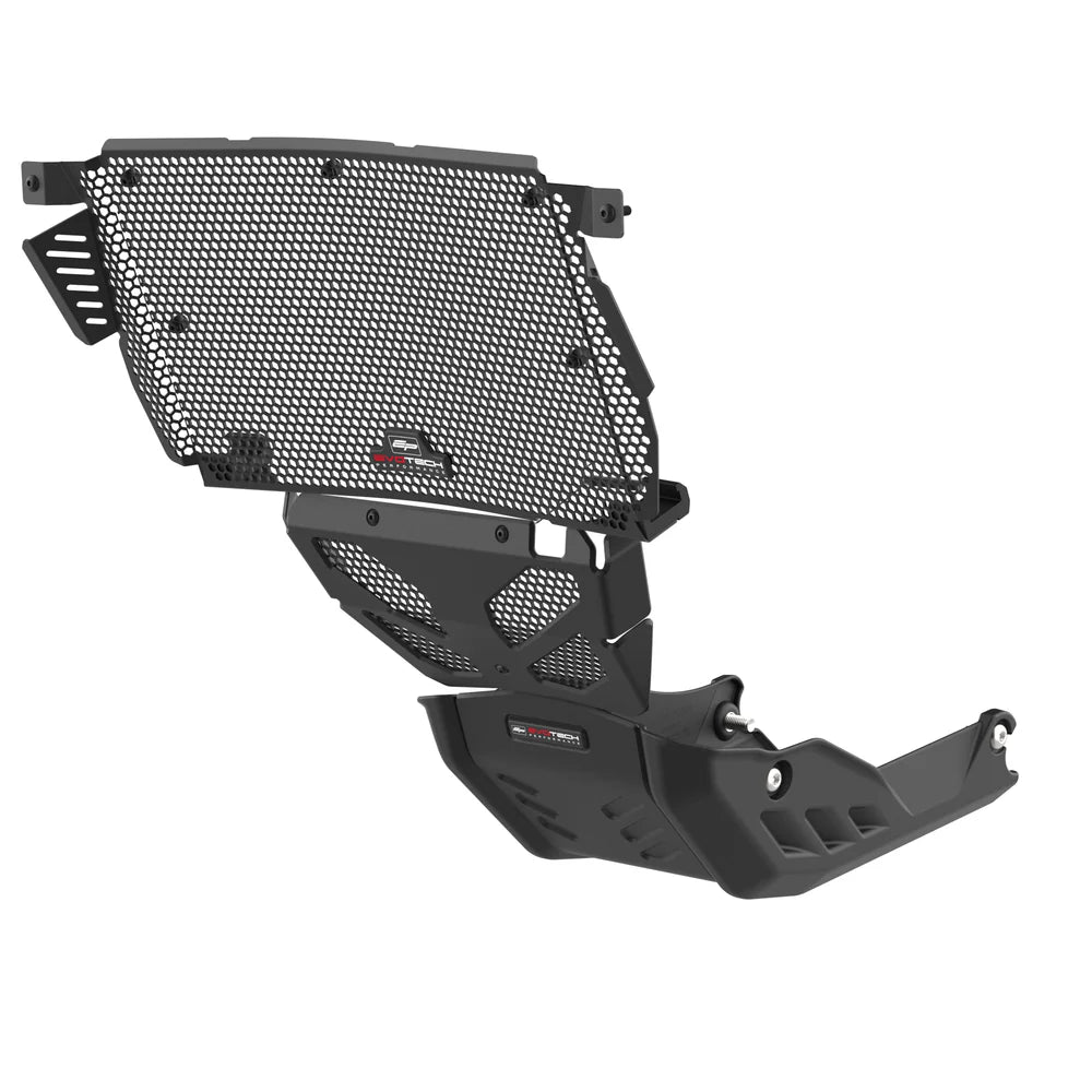 Ducati Hypermotard 698 Mono & RVE (2024+) Radiator, Engine & Sump Guard Set - Evotech Performance.