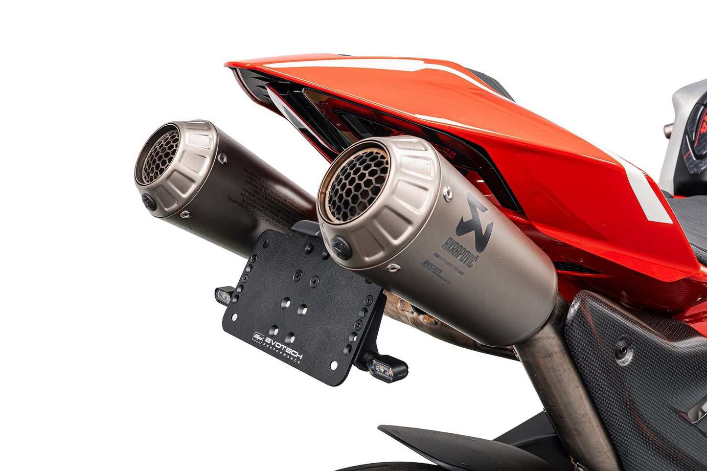 Ducati Panigale V4 Dynamic Tail Tidy (2025+) with Sequential Indicators For Akrapovic Titanium Full Race Exhaust System