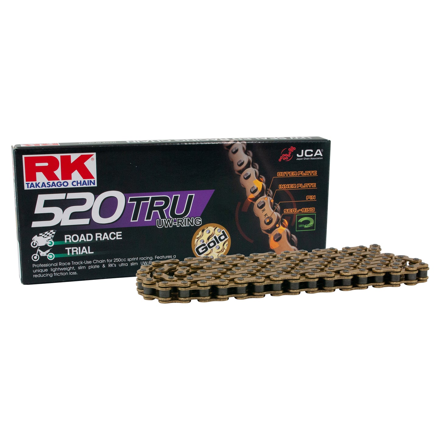 RK GB520TRU-CLF Gold UW-Ring Con Rivet Link
