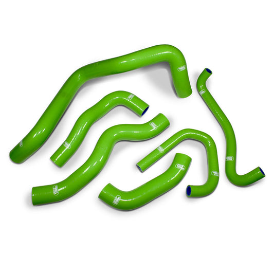 Kawasaki ZX 6R 2009 - 2025. 6 Piece OEM Replacement Samco Sport Silicone Radiator Coolant Hose Kit