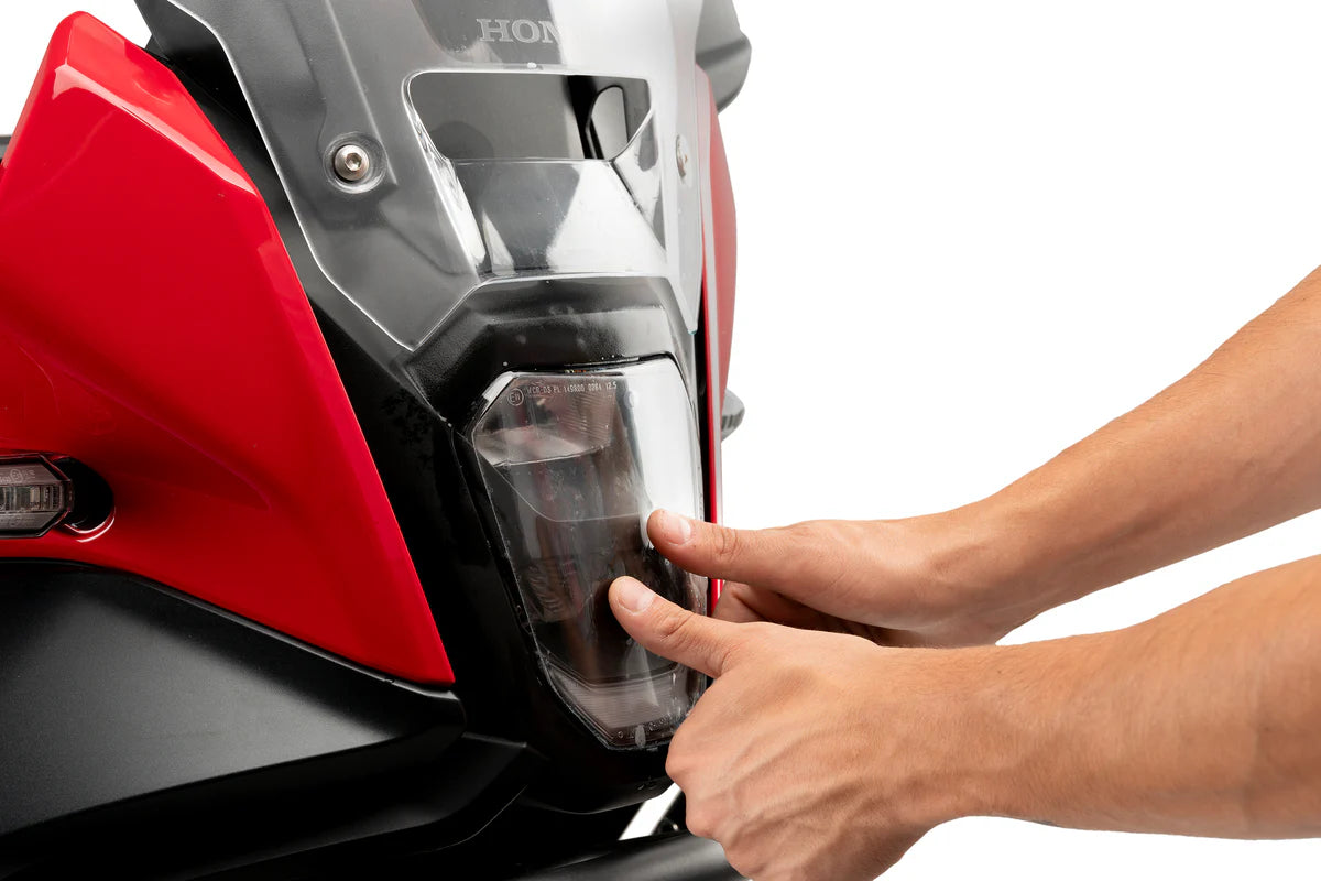Honda NX 500 (2024 - On). Puig Adhere Headlight Guard. Clear