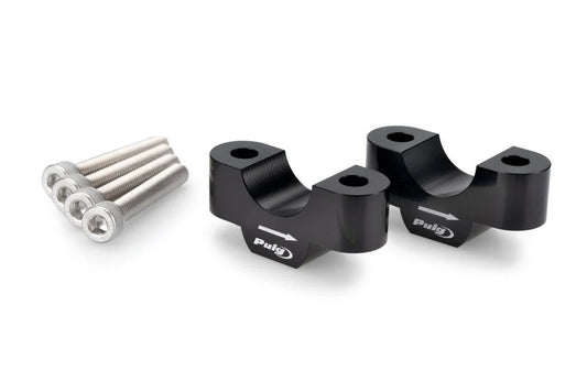 BMW S 1000 XR (2020 - On) Puig Handlebar Risers - 20mm Rise. Black