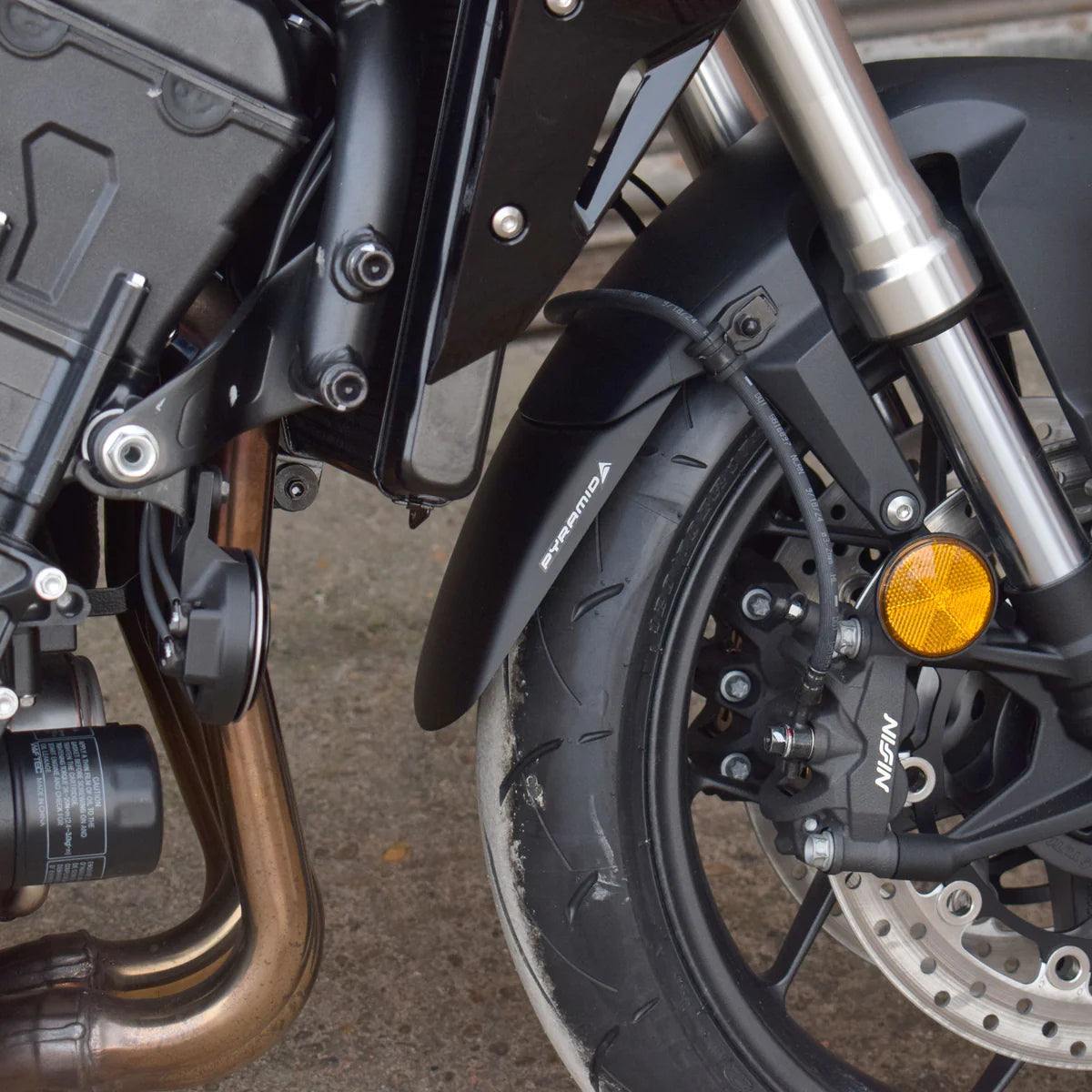 Honda CB1000 Hornet & SP (2025 - On) Pyramid Front Fender Extender Matte Black