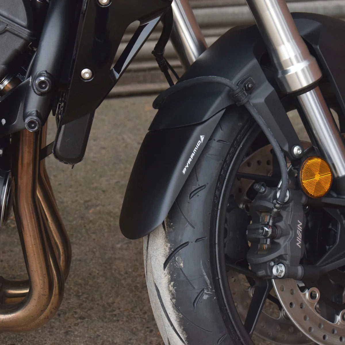 Honda CB1000 Hornet & SP (2025 - On) Pyramid Front Fender Extender Matte Black