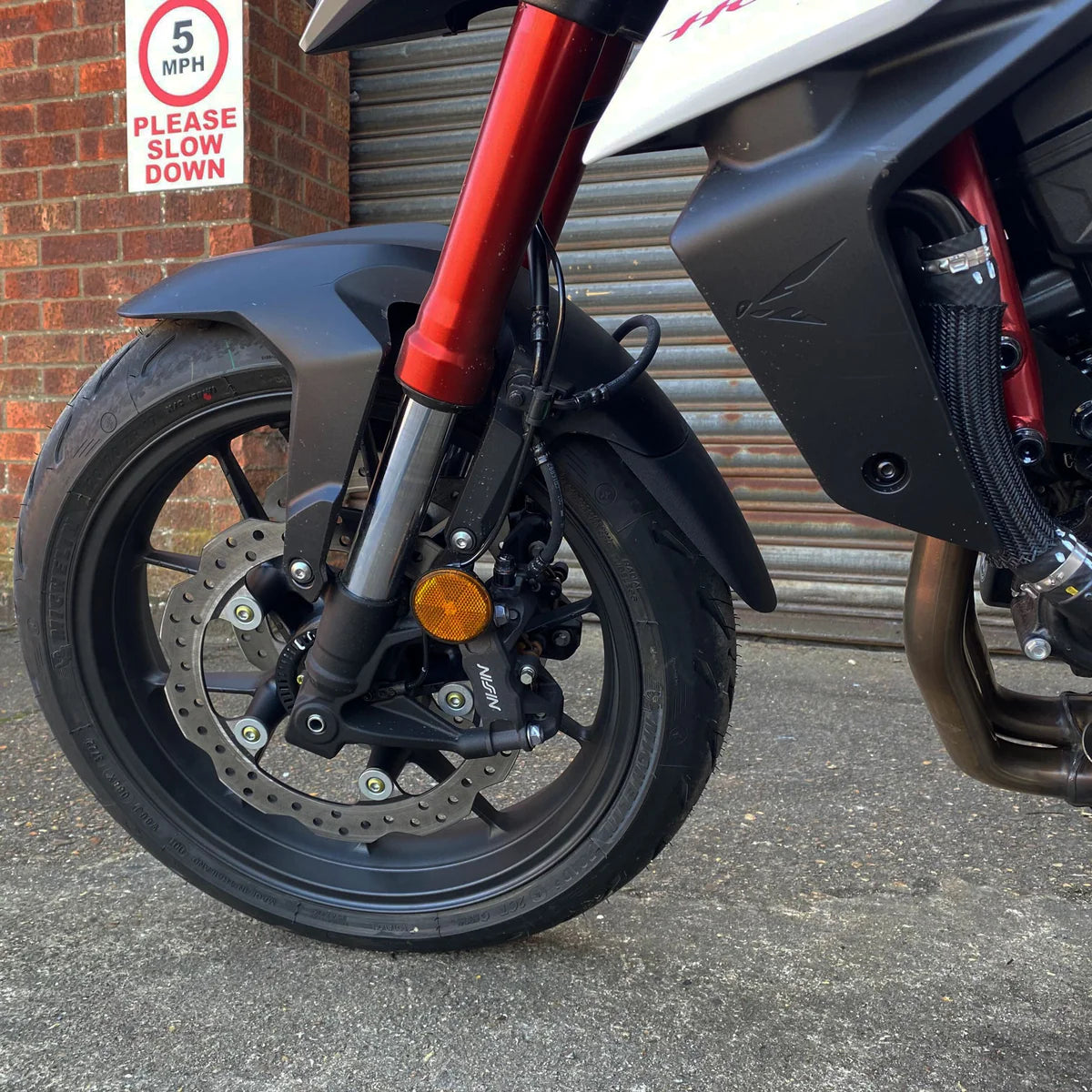 Honda CB750 Hornet (2023 - On) Pyramid Front Fender Extender Matte Black