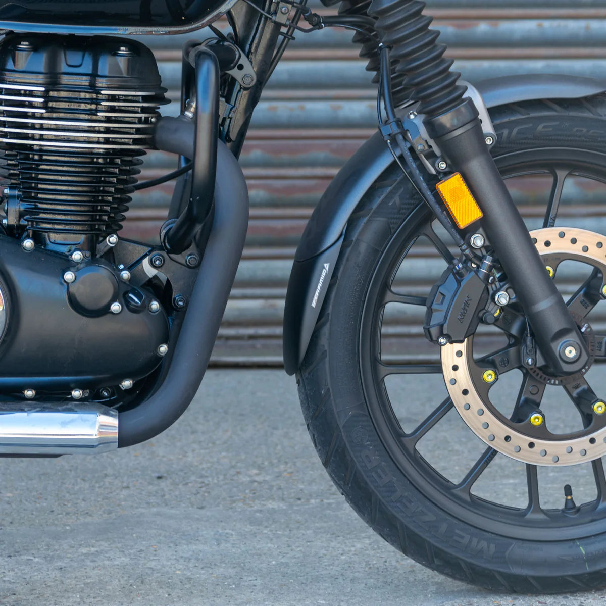 Honda GB350S (2025 - On). Pyramid Front Fender Extension (Matte Black)