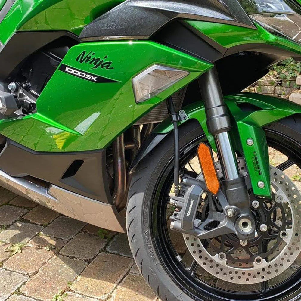 Kawasaki Ninja 1000SX Models (2020 - 2024) Pyramid Plastics Mudguard Extender Matte Black