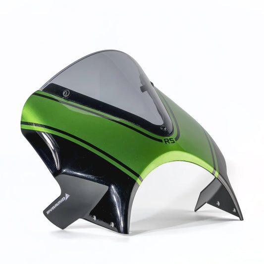 Kawasaki Z900RS (2025 - On) Pyramid Fly Screen | Diablo Black/Green Scheme |