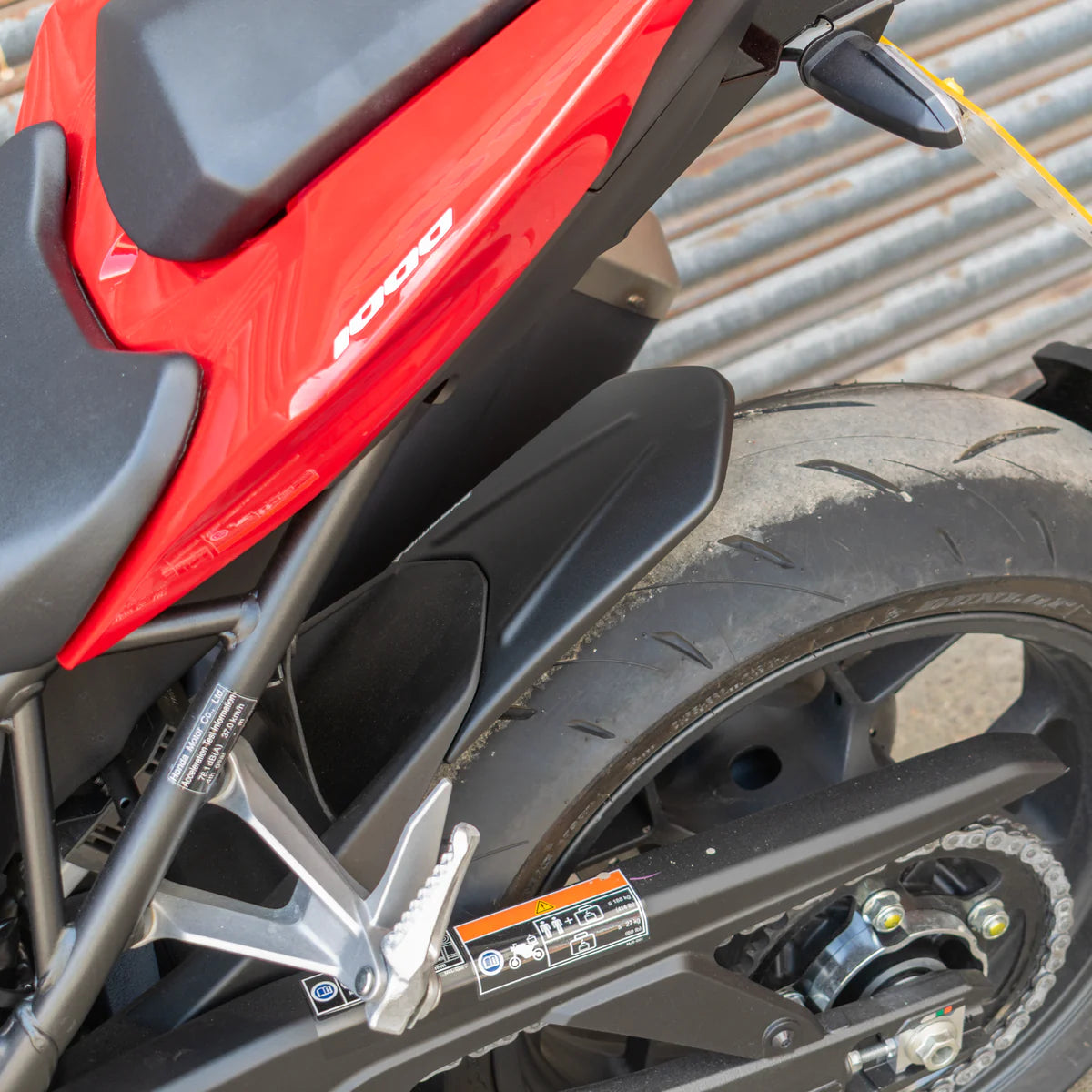Honda CB1000 Hornet & SP (2025 - On) Pyramid Hugger Extension. Matte Black
