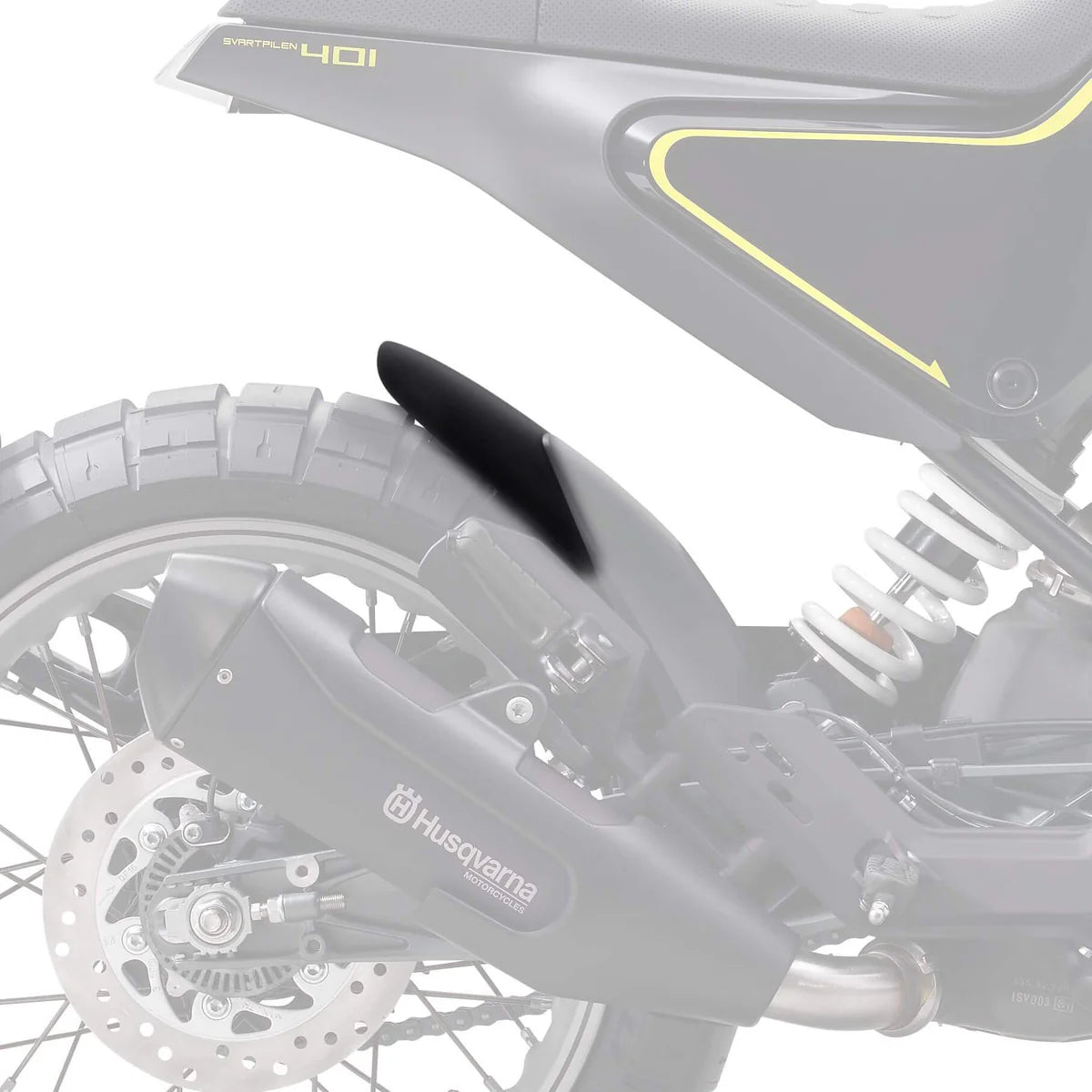 Husqvarna Vitpilen 401 (2018 - ON) Pyramid Hugger Extension (Matte Black)