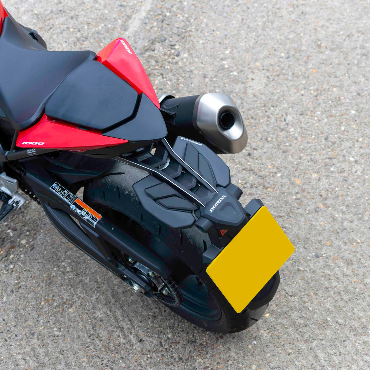 Honda CB1000 Hornet & SP (2025 - On) Pyramid Rear Splash Guard | Matte Black
