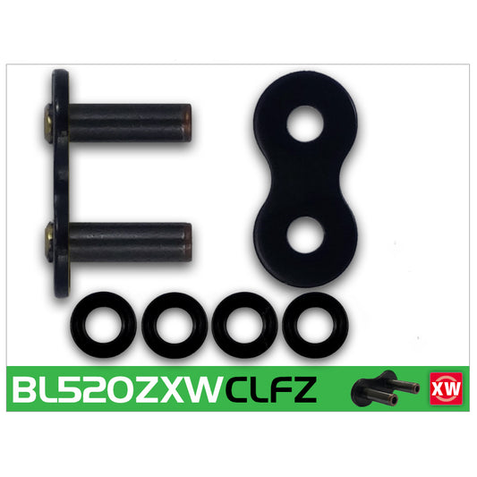 RK BL520ZXW-CLF Black Scale Con Rivet Link