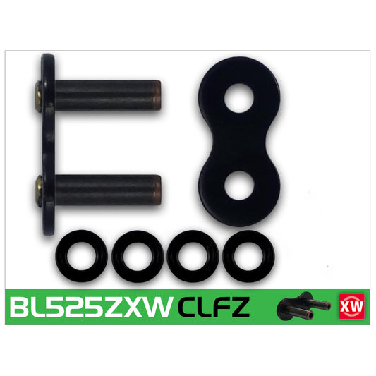 RK BL525ZXW-CLF Black Scale XW-Ring Con Rivet Link