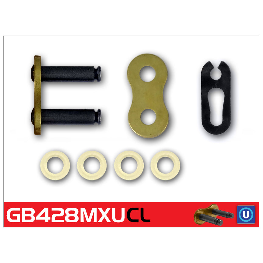 RK GB420MXU2-CL Gold U-Ring Con Clip Link
