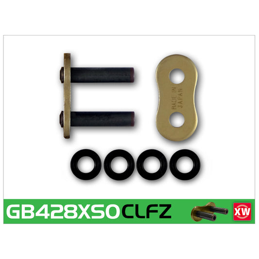 RK GB428XSO-CLF Gold XW-Ring Con Rivet Link