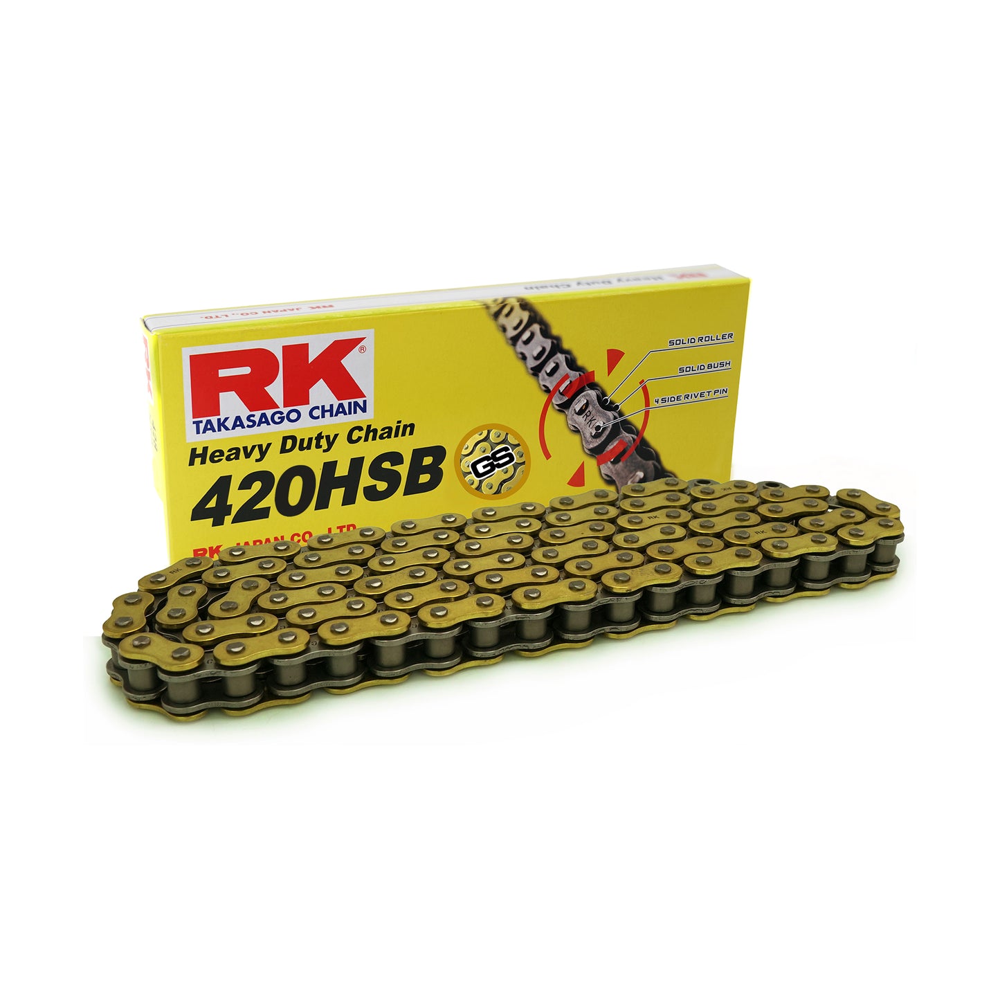 RK GS420HSB-138 Gold Heavy Duty Chain