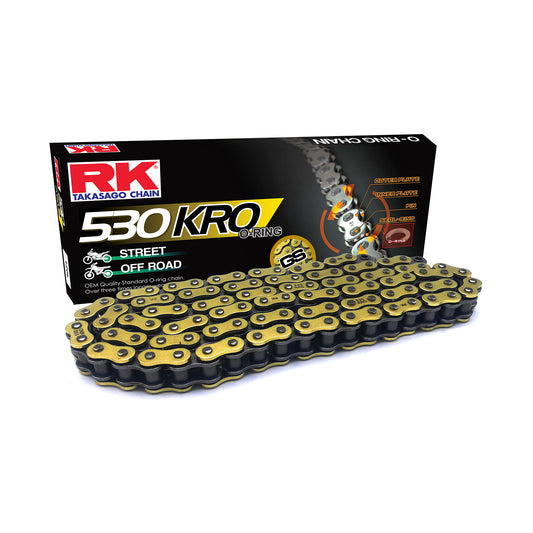 RK GS530KRO-CLFZ Gold O-Ring Con Rivet Link
