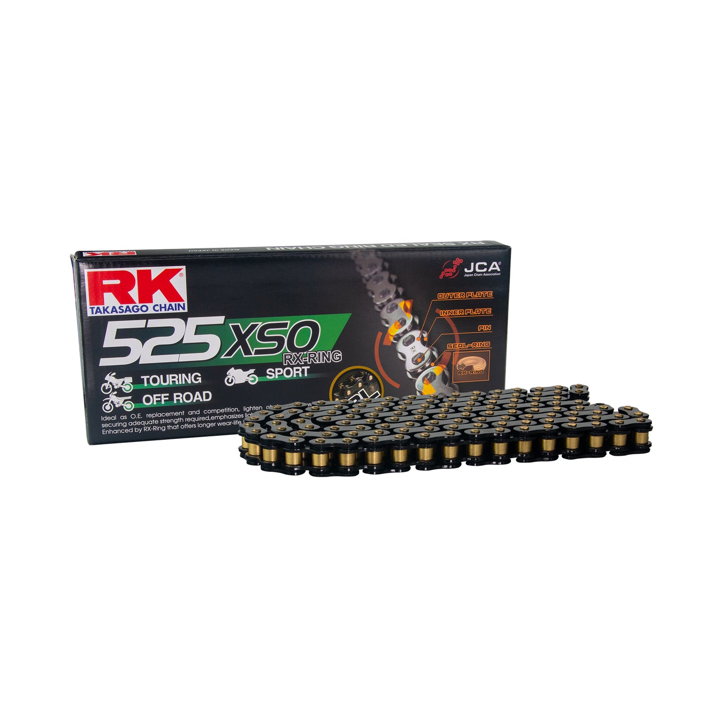 RK BL525XSO-110 Black Scale RX-Ring Chain