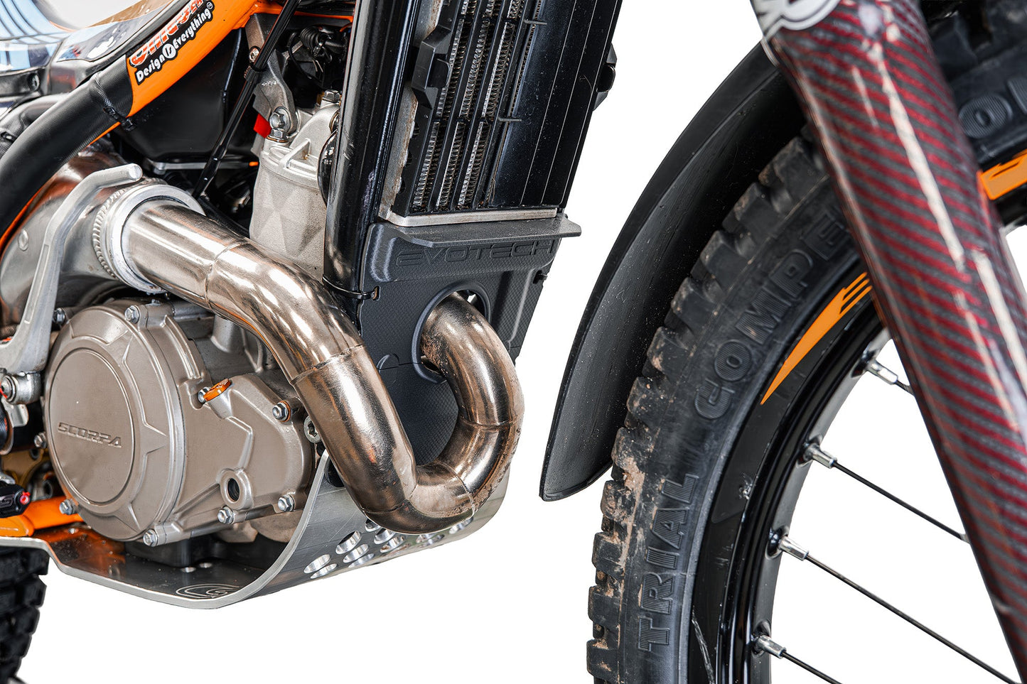 Evotech Engine Splash Guard - Scorpa 125 SC-F Factory (2024+)