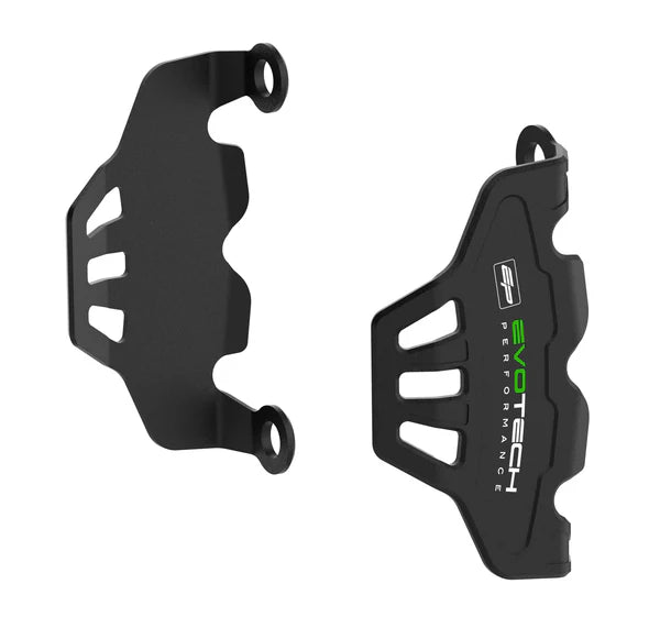Kawasaki Z1100 SE (2026 - On) Front Caliper Guards (Green Embossed) - Evotech Performance