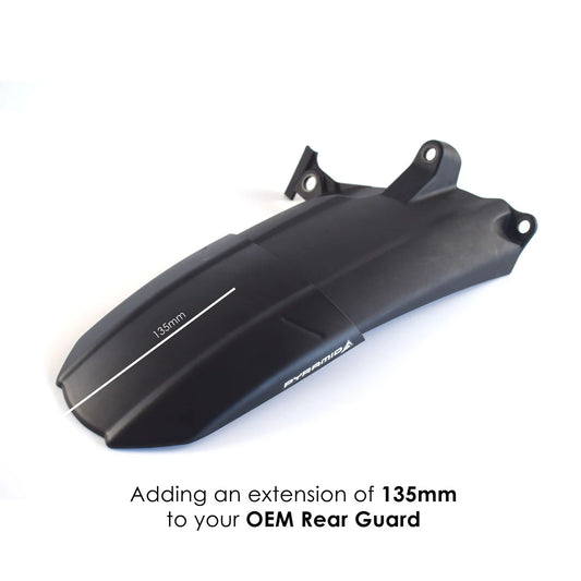 Triumph Speed 400 (2024 - On). Pyramid Rear Hugger Extension (Matte Black)