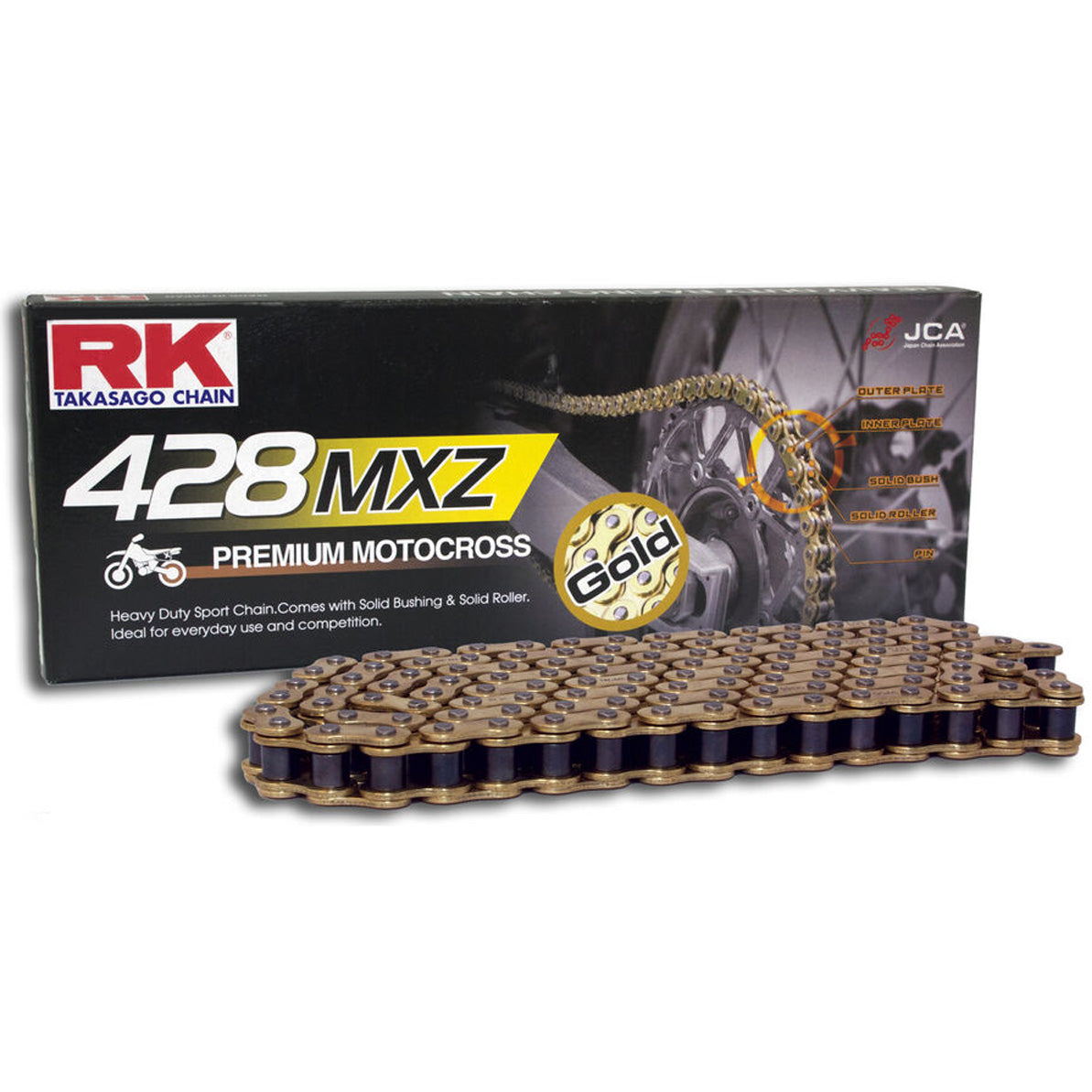 RK GB428MXZ4-130 Gold Pro MX Chain