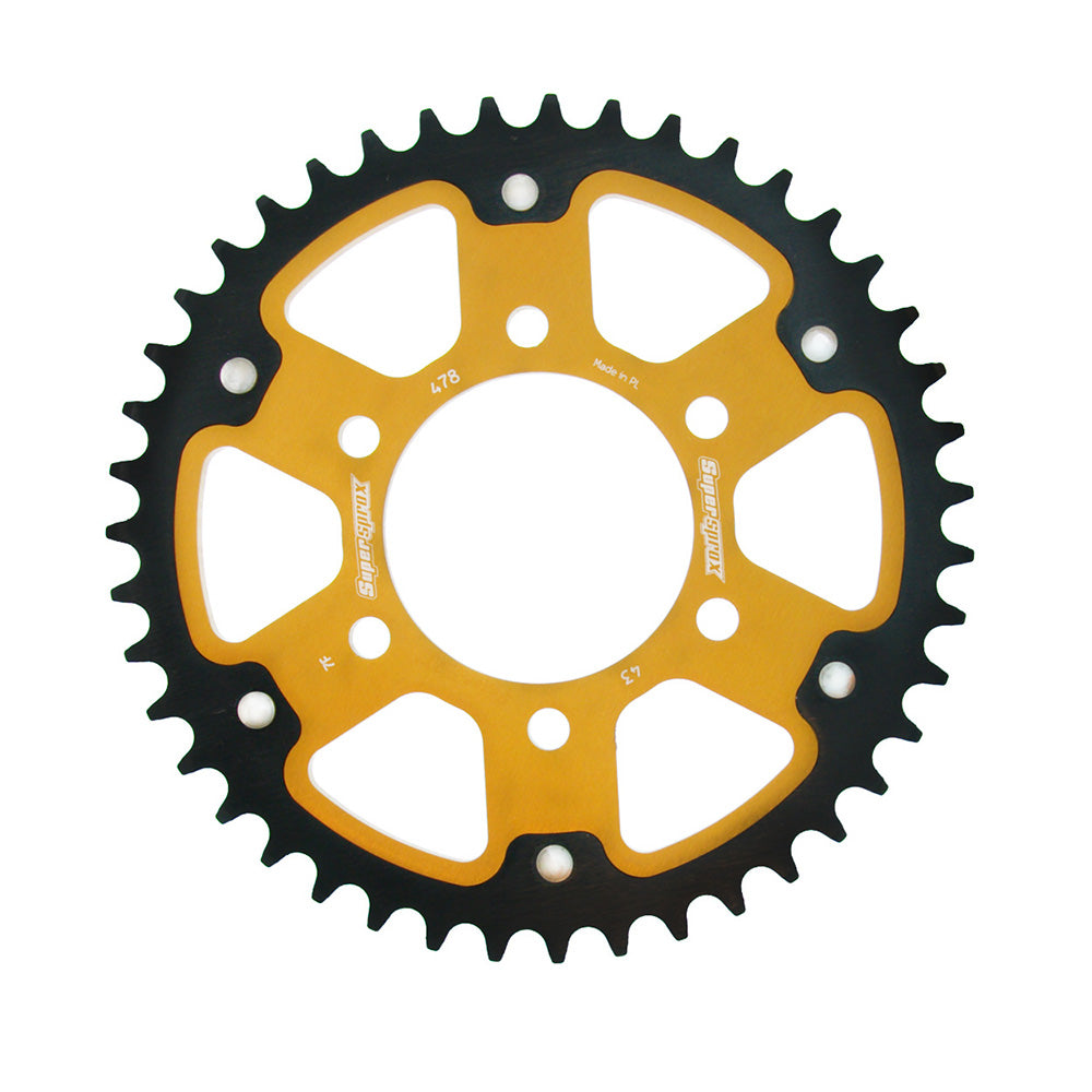 SuperSprox Rear Stealth RST-478-43 Gold Sprocket