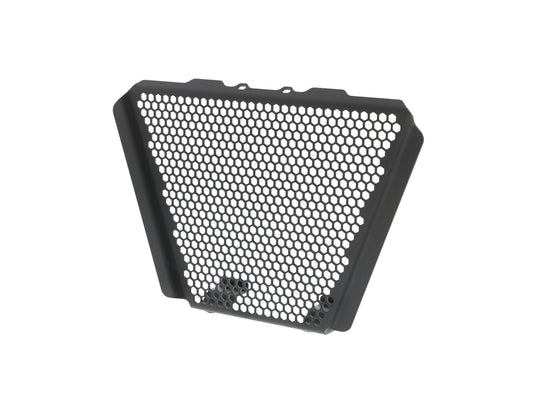 EP Oil Cooler Guard for Aprilia Tuono V4 front facing view on white background