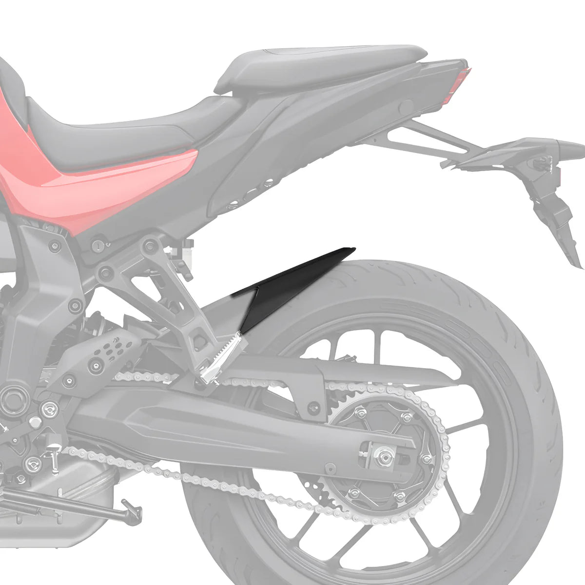 Yamaha Tracer 7 & 7 GT (2025 - On) Pyramid Hugger Extension | Matte Black |