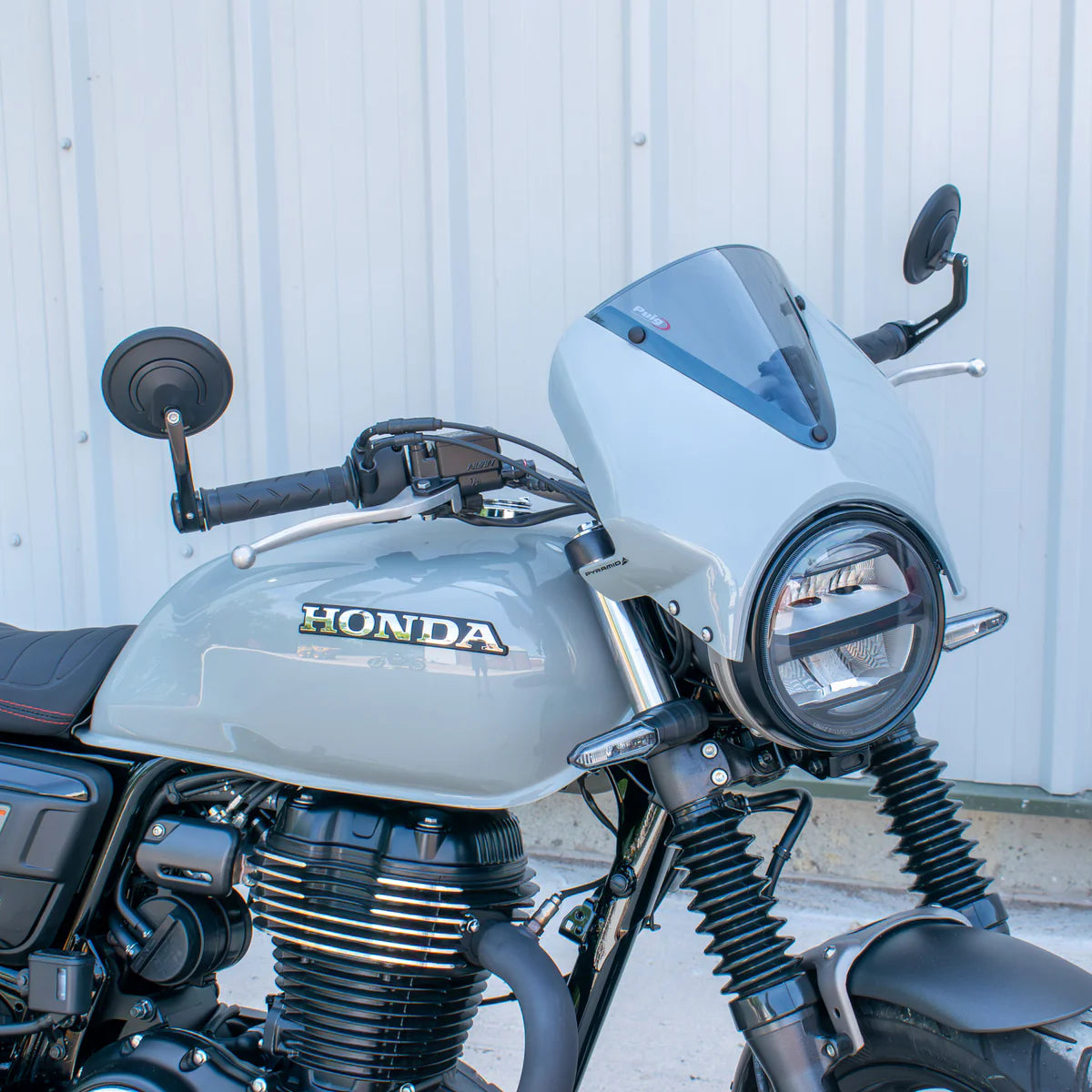 Honda GB350S Pyramid Fly Screen Pearl Deep Mud Grey (2025 - On)