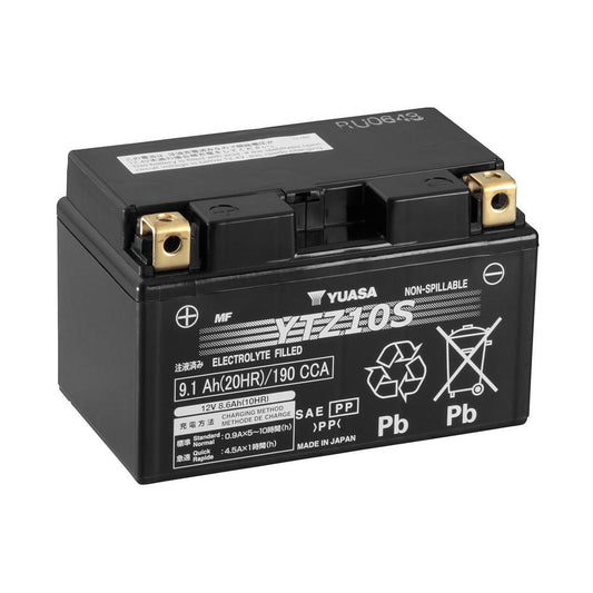 Yuasa YTZ10S (WC) 12V Factory Activated High Performance MF VRLA Battery