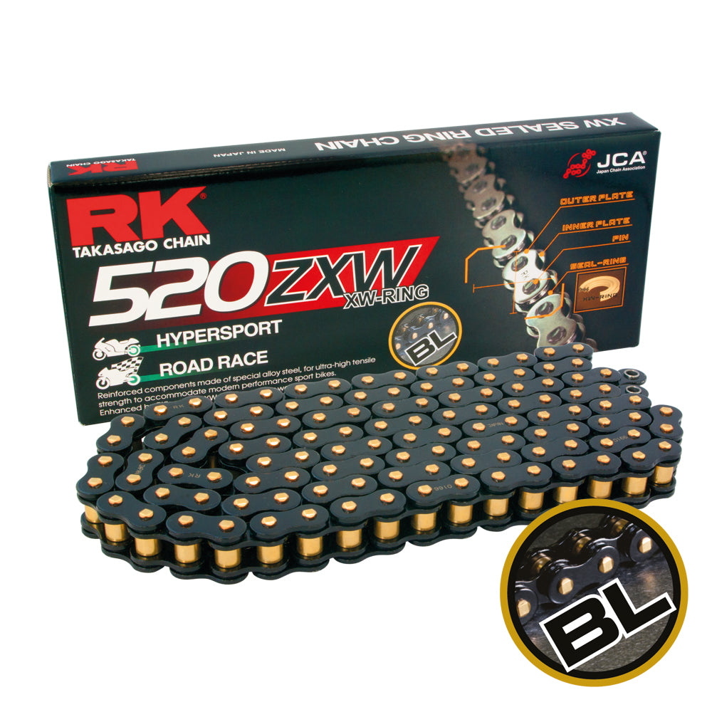 RK BL520ZXW-CLFZ Black Scale Con Rivet Link