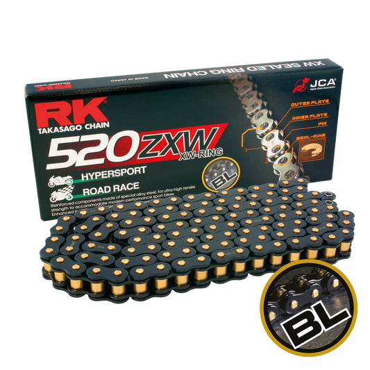 RK BL520ZXW-CLFZ Black Scale Con Rivet Link