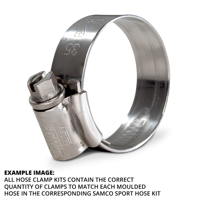 Kawasaki ZX 10R / RR 2021 - 2025 Race / Track Design Samco Sport Stainless Steel Radiator Hose Clamp Kit