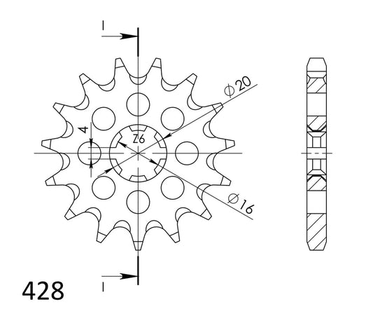 SuperSprox Front MX Grooved CST-416-13 AP-A35 A45