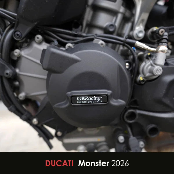 Ducati Monster V2 and Monster V2 plus GB Racing Secondary Engine Cover Guard Set. 2026 Onwards