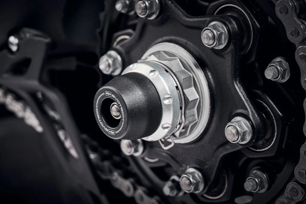 Triumph Speed Triple 1200 RX (2025+) Rear Spindle Bobbins - Evotech Performance