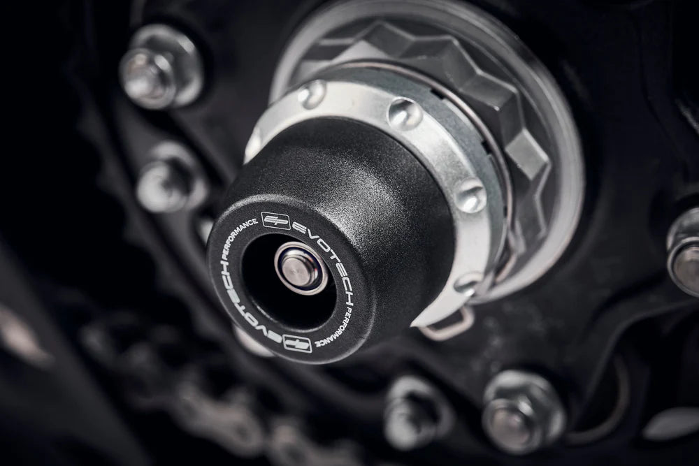 Triumph Speed Triple 1200 RX (2025+) Rear Spindle Bobbins - Evotech Performance