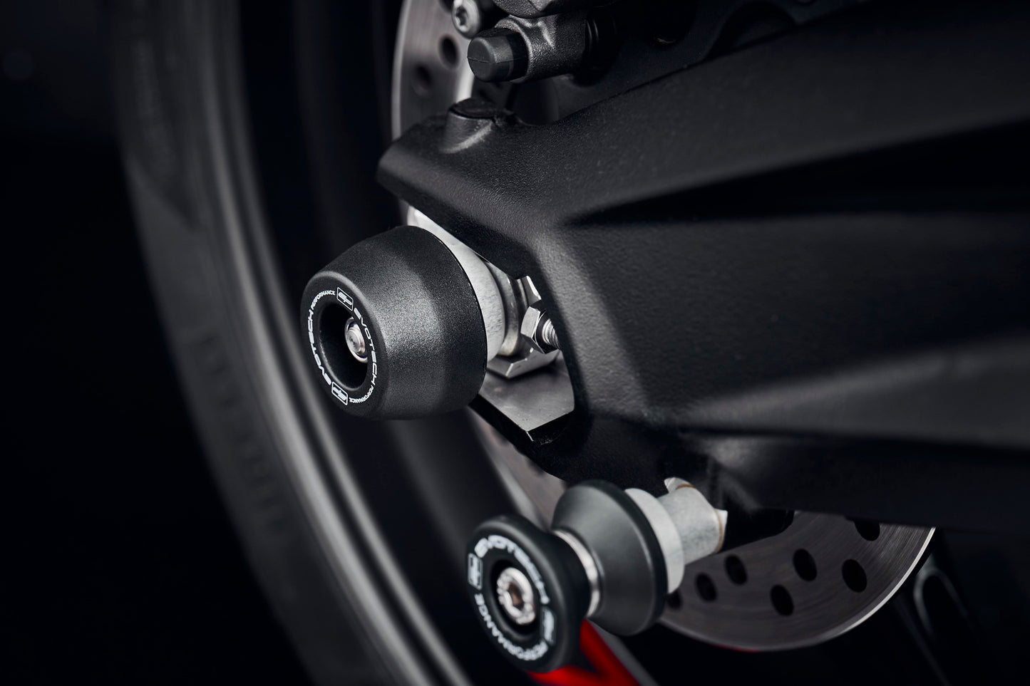 Evotech Rear Spindle Bobbins - Triumph Street Triple 765 RX (2026)