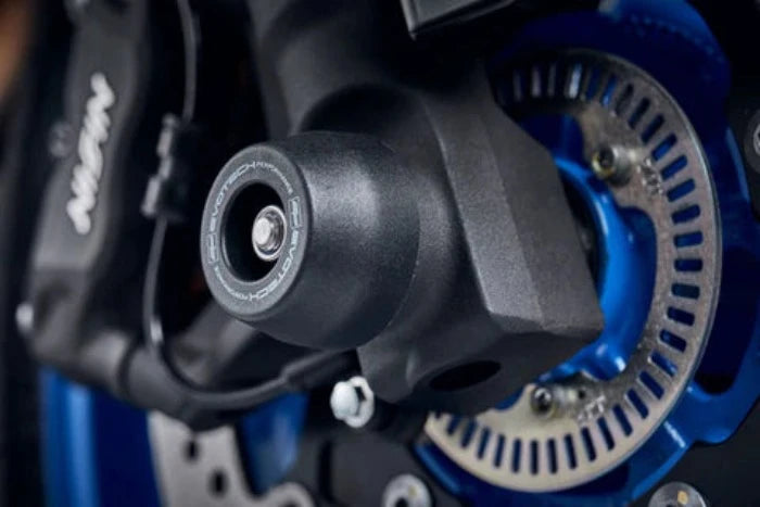 Suzuki V-Strom 800 DE Touring (2023 - On) Front Spindle Bobbins. Evotech Performance