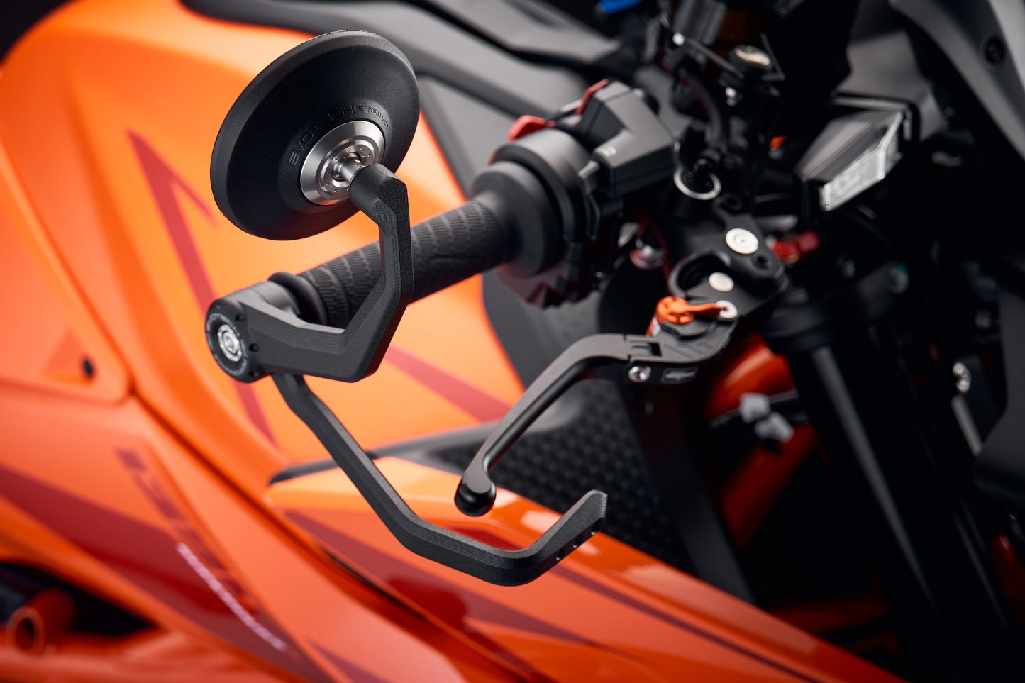 Evotech Bar End Mirrors / Brake and Clutch Protector Kit (Retro) - KTM 990 Duke R (2026+)