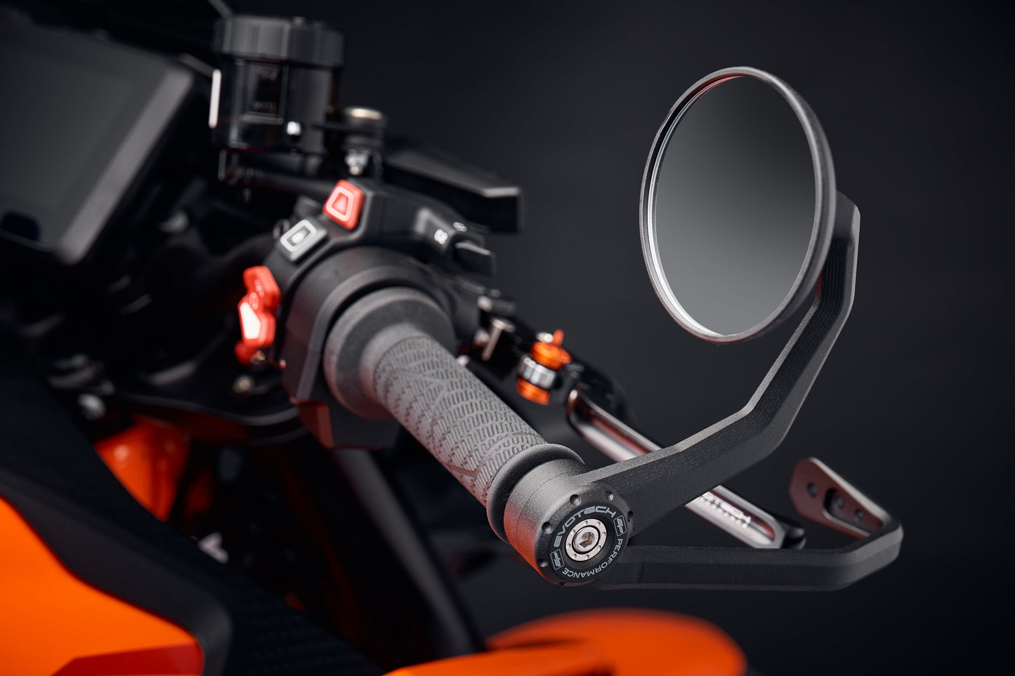 Evotech Bar End Mirrors / Brake Protector (Retro) - KTM 990 Duke R (2026+)