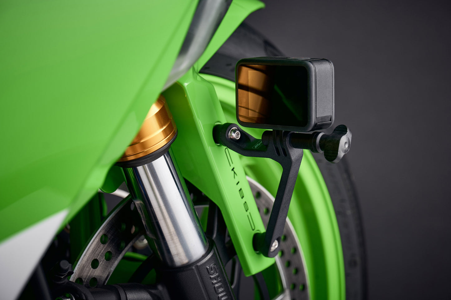 Evotech Action / Safety Camera Front Mudguard Mount - Kawasaki Z1100 (2026+)
